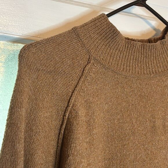 Sonoma Women’s Tan Mock Turtleneck Oversized pullover sweater size XXL - Picture 2 of 5